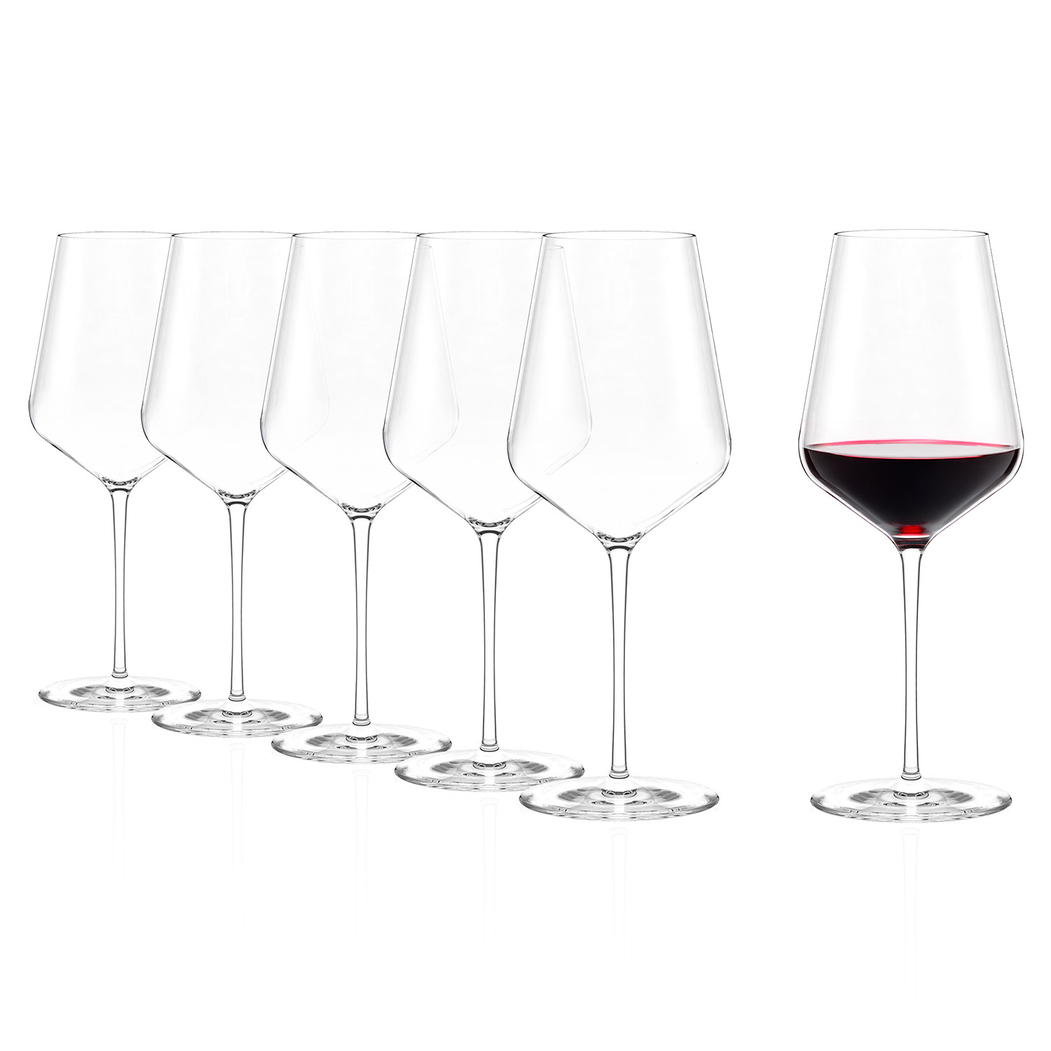6 STARlight Bordeaux Wine Glasses 675 ml - Stölzle Lausitz - 5602737107240
