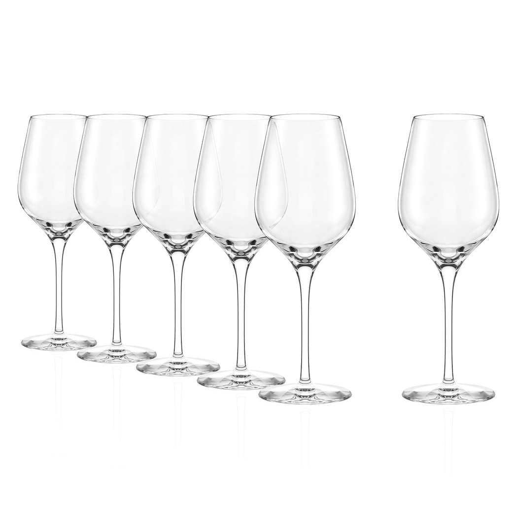6 Exquisit Royal Universal Glasses 420ml, Fine Crystal for Special Moments - Stölzle Lausitz - 5602737107516