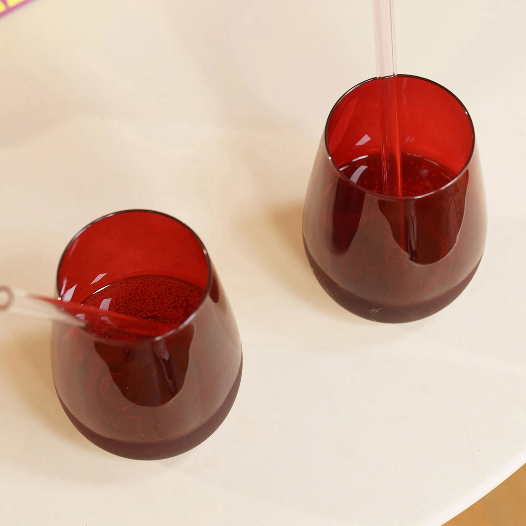 6 durable and practical red Elements glasses 465 ml - Stölzle Lausitz - 5602737108575