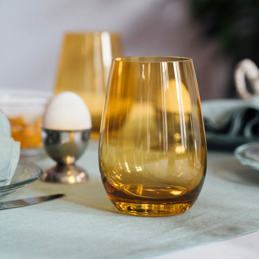 6 amber Elements glasses 465 ml - Stölzle Lausitz - 5602737108612