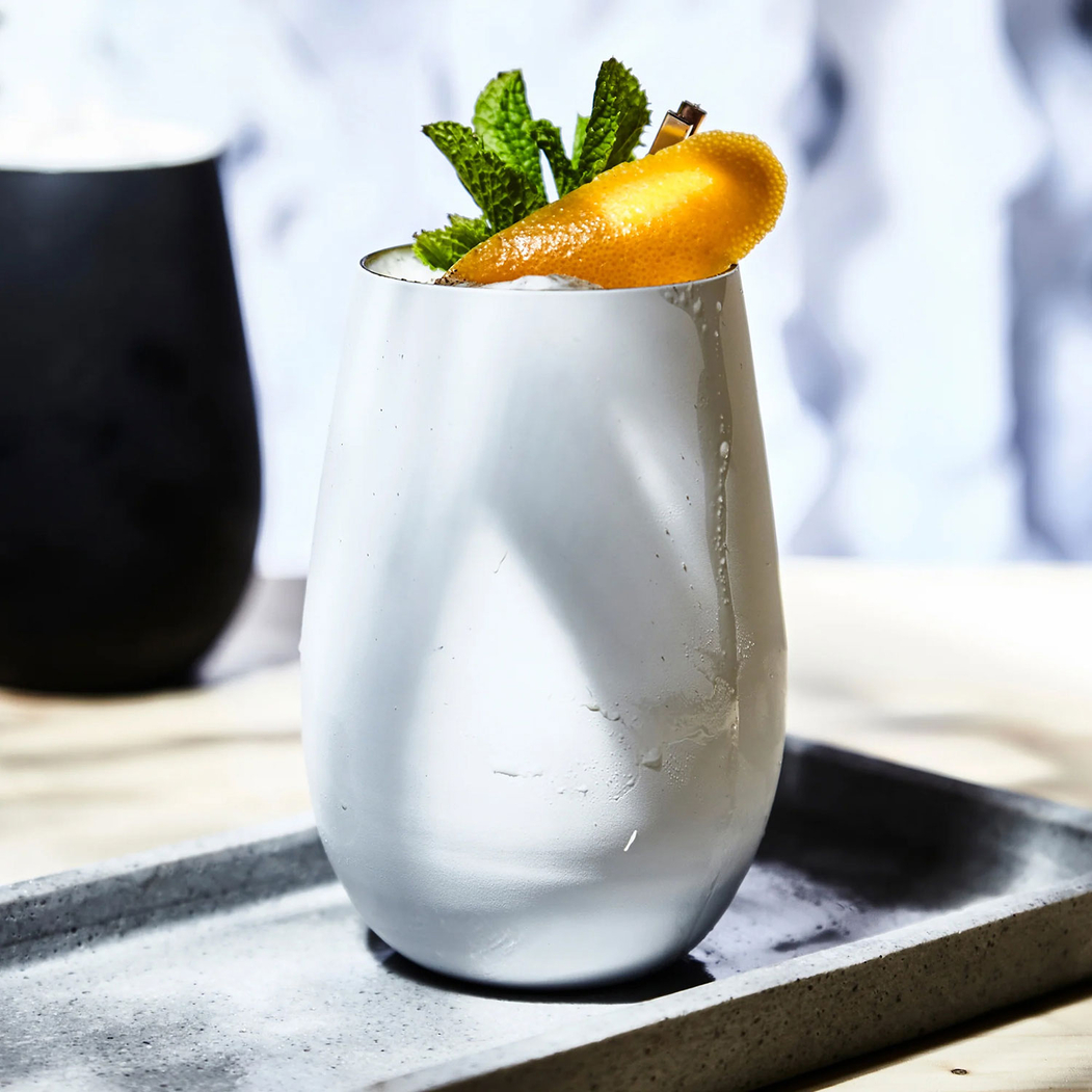 6 White/Bronze Elements Glasses 465 ml - Stölzle Lausitz - 5602737108629