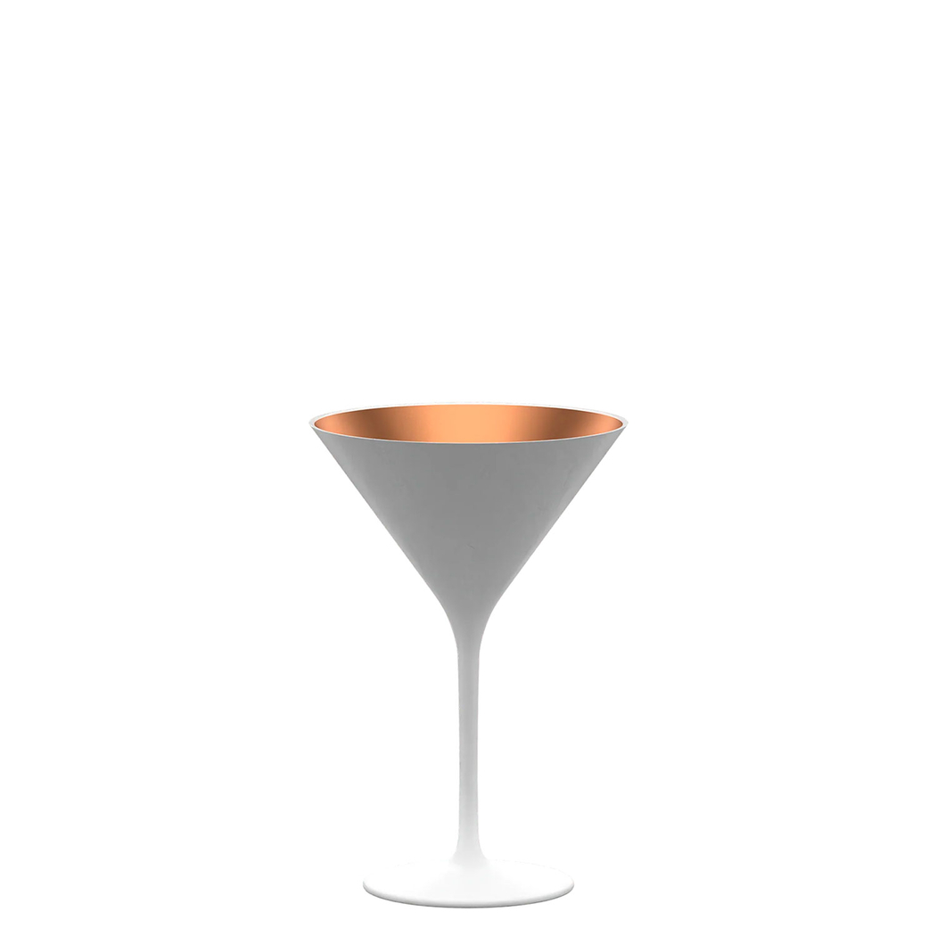6 Cocktail Glasses White/Bronze Elements 240 ml - Stölzle Lausitz - 5602737108872
