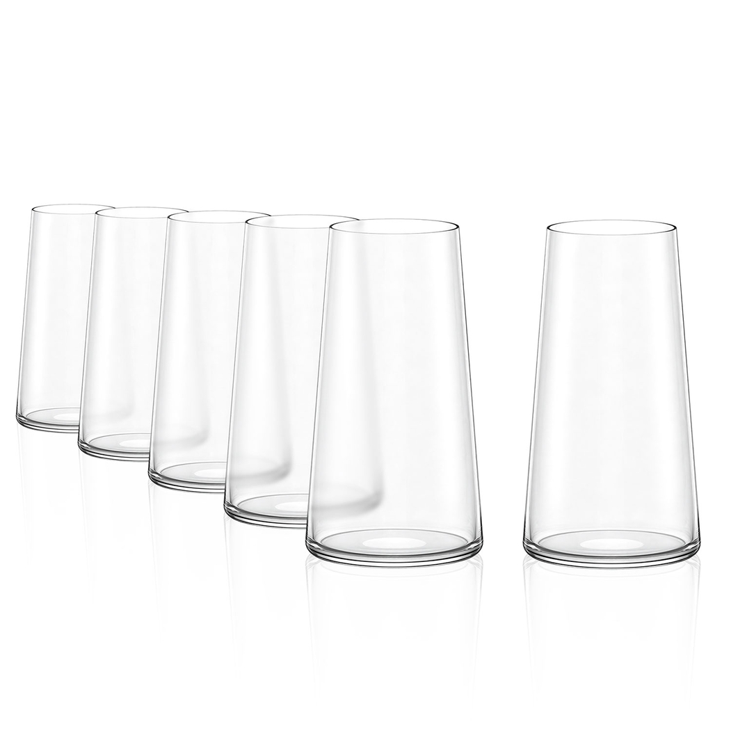 6 Power Long Drink / Soft Drink Glasses 460 ml - Stölzle Lausitz - 5602737109022