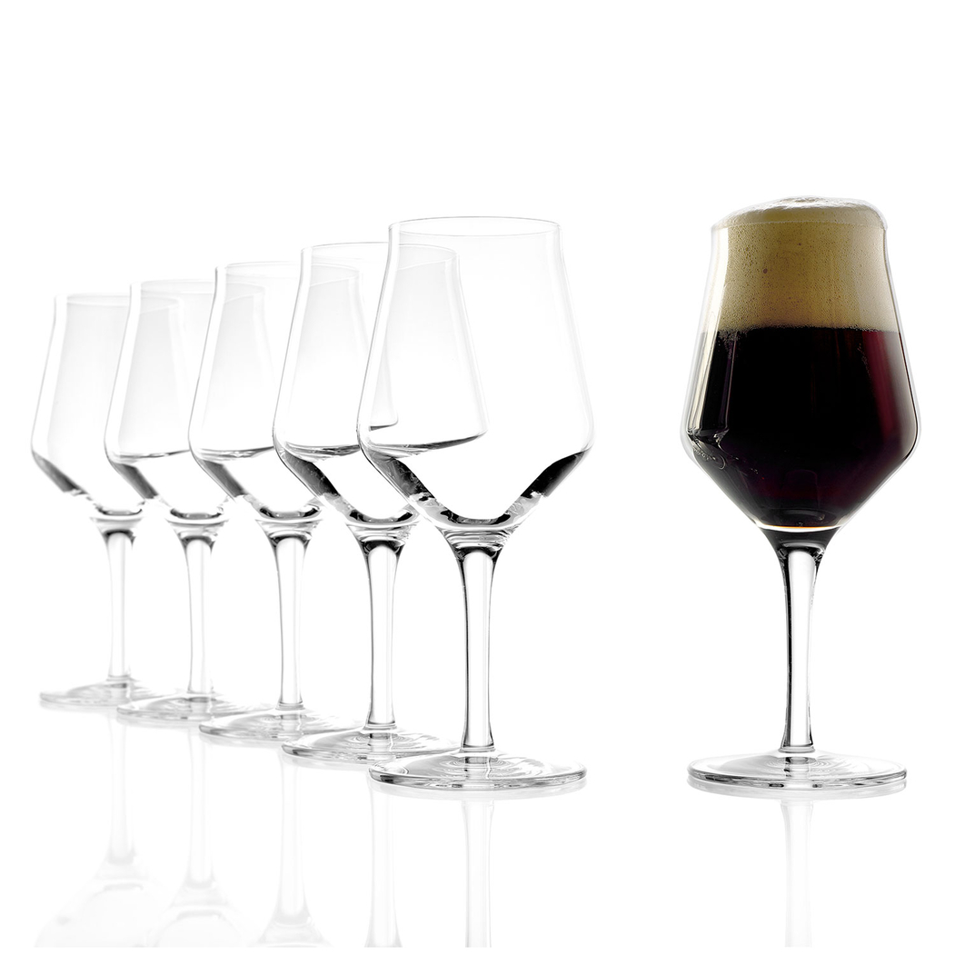 Copo de cerveja de 430 ml em vidro cristalino, ideal para degustação de Flanders Ales e Lambics - Stölzle Lausitz - 4012632221988
