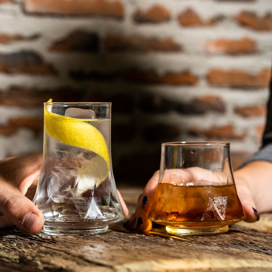 6 Divergence glasses, 290 ml, clear glass - Onis - 5602737109190