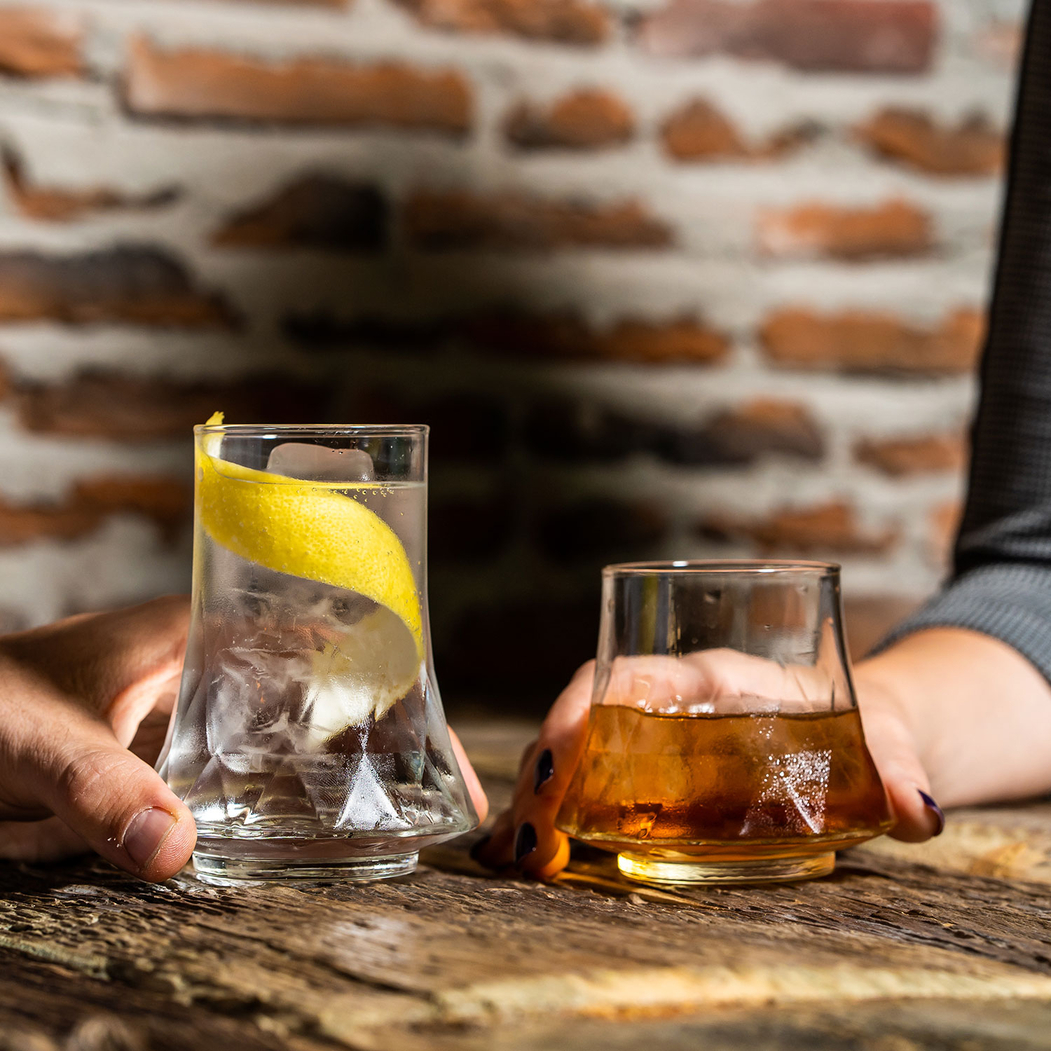 6 Divergence ergonomic glasses, 350 ml, clear glass - Onis - 5602737109206