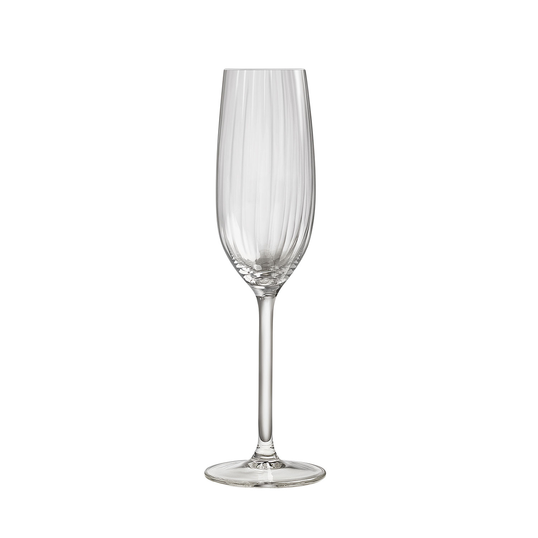 4 Flutes Plissé 210ml - Leerdam Crisal Glass - 8710964360172