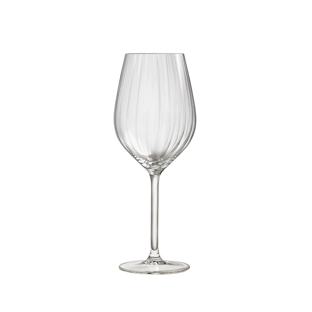 4 Copos Plissé vinho tinto 500ml - Leerdam Crisal Glass - 8710964360202