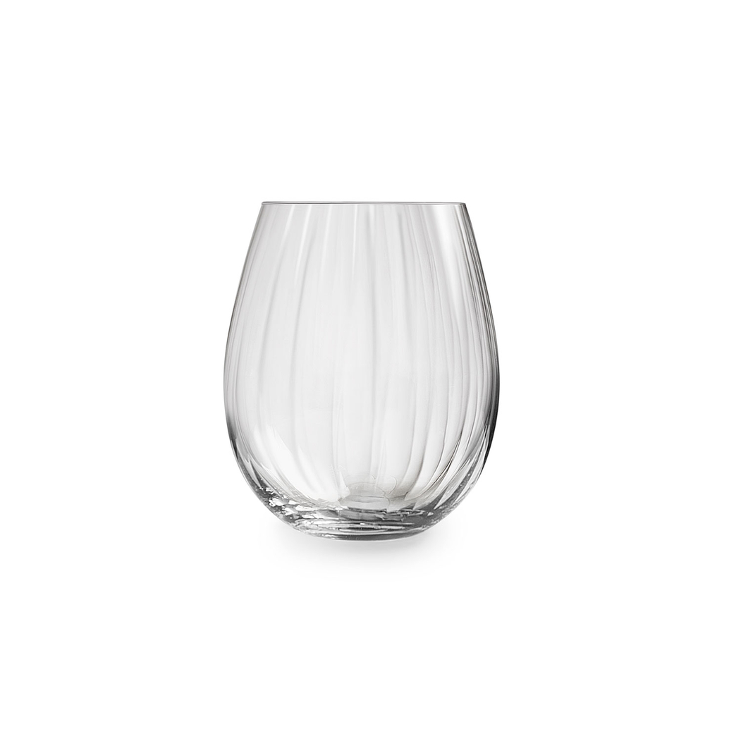 4 Copos Plissé 440ml - Leerdam Crisal Glass - 8710964362503
