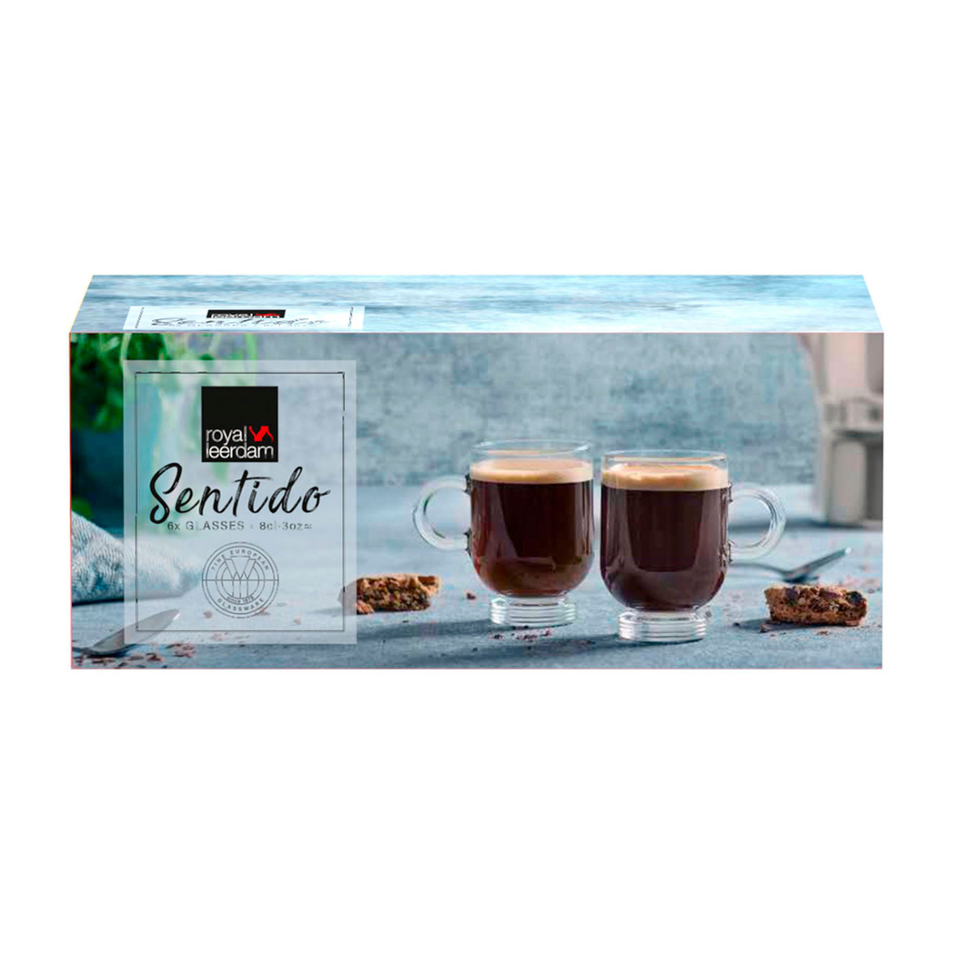 6 chávenas café 80ml - Leerdam Crisal Glass - 8710964831085