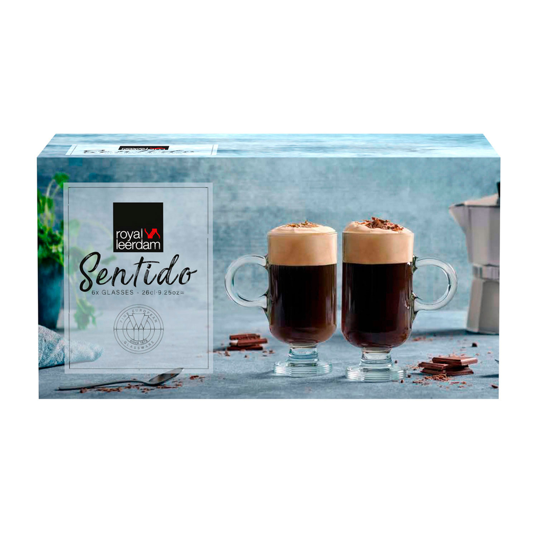 6 canecas 260ml - Leerdam Crisal Glass - 8710964831115