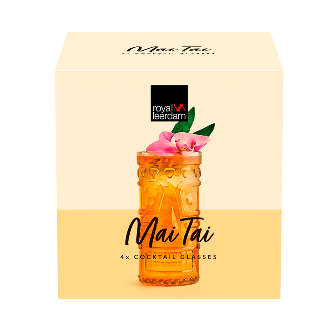 4 Copos cocktail Tiki Mai Tai 485ml - Leerdam Crisal Glass - 8710964992403