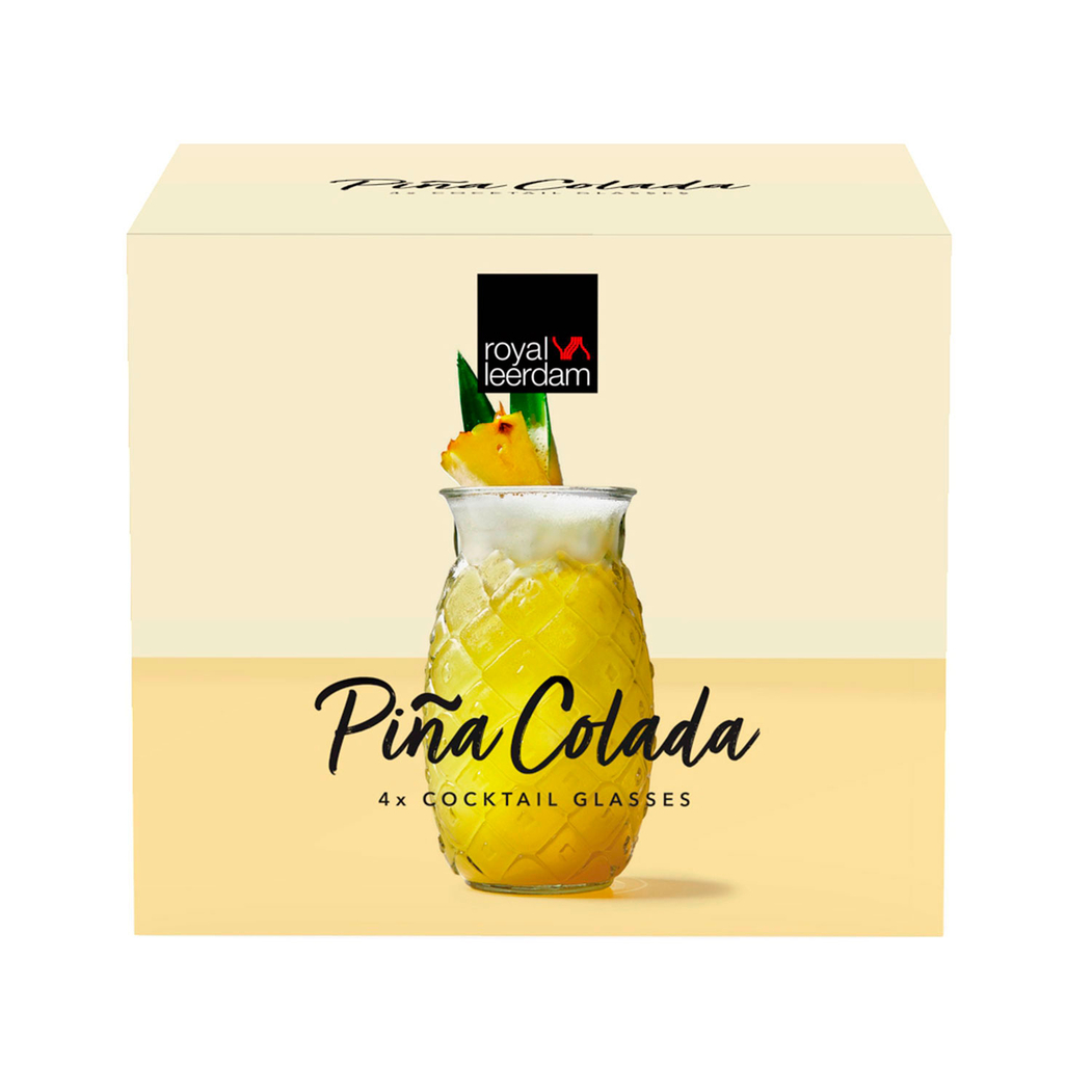 4 Piña Colada Cocktail Glasses 505ml - Leerdam Crisal Glass - 8710964992427