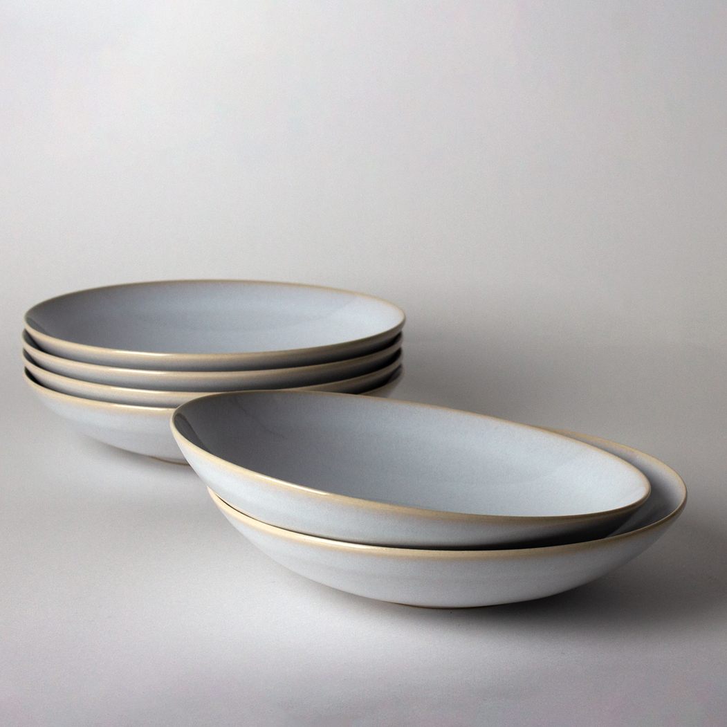 Pure Pasta Plate 22cm, reinforced Stoneware - Servotel - 5602737099514