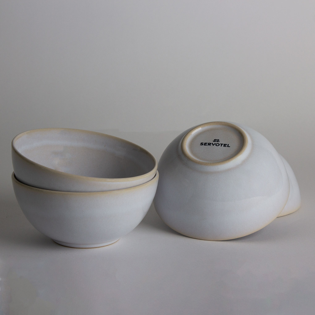 Pure Bowl 14cm, reinforced Stoneware - Servotel - 5602737099569