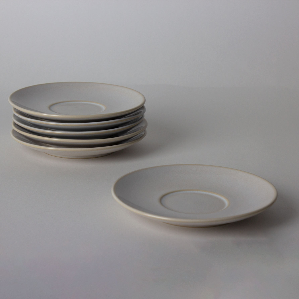 Pure Mug and Saucer 150ml, reinforced Stoneware - Servotel - 5602737099583