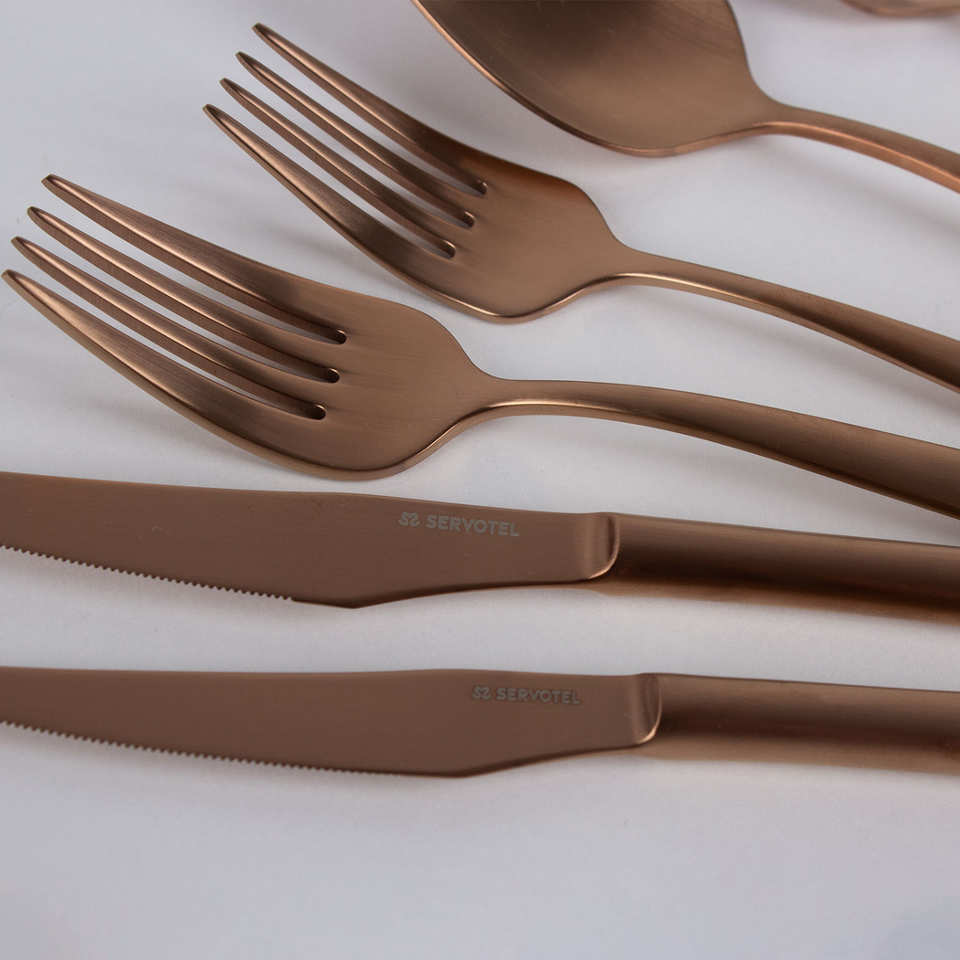 Bali Copper Table Fork, Stainless Steel - Servotel - 5602737101941