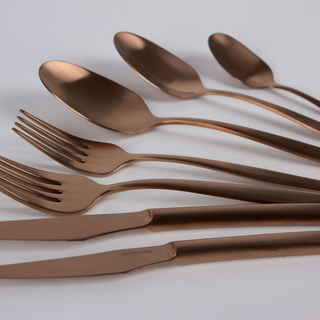 Bali Copper Tea Spoon, Stainless Steel - Servotel - 5602737102092