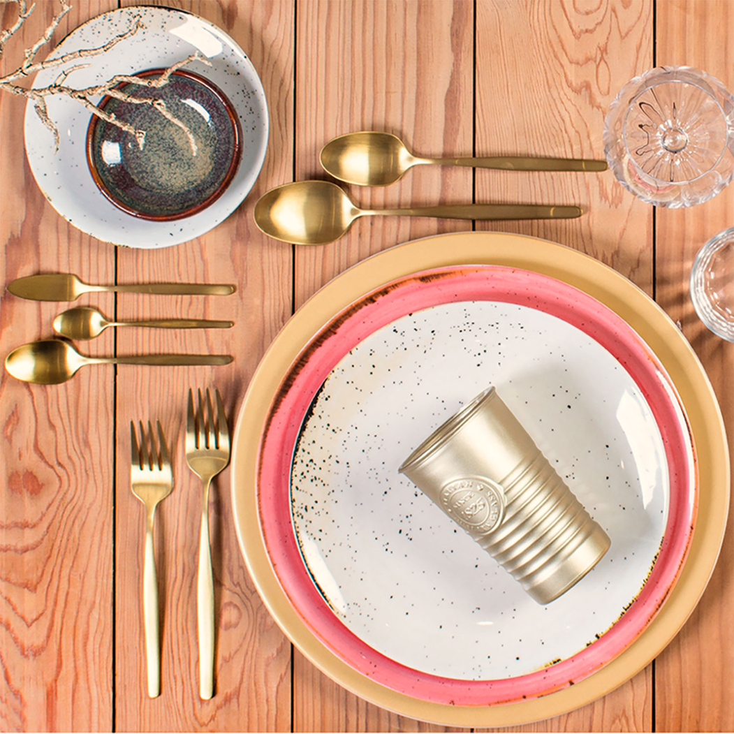 Bali Titanium, 56 Piece Cutlery Set, Stainless Steel, Matte Finish - Servotel - 5602737108254