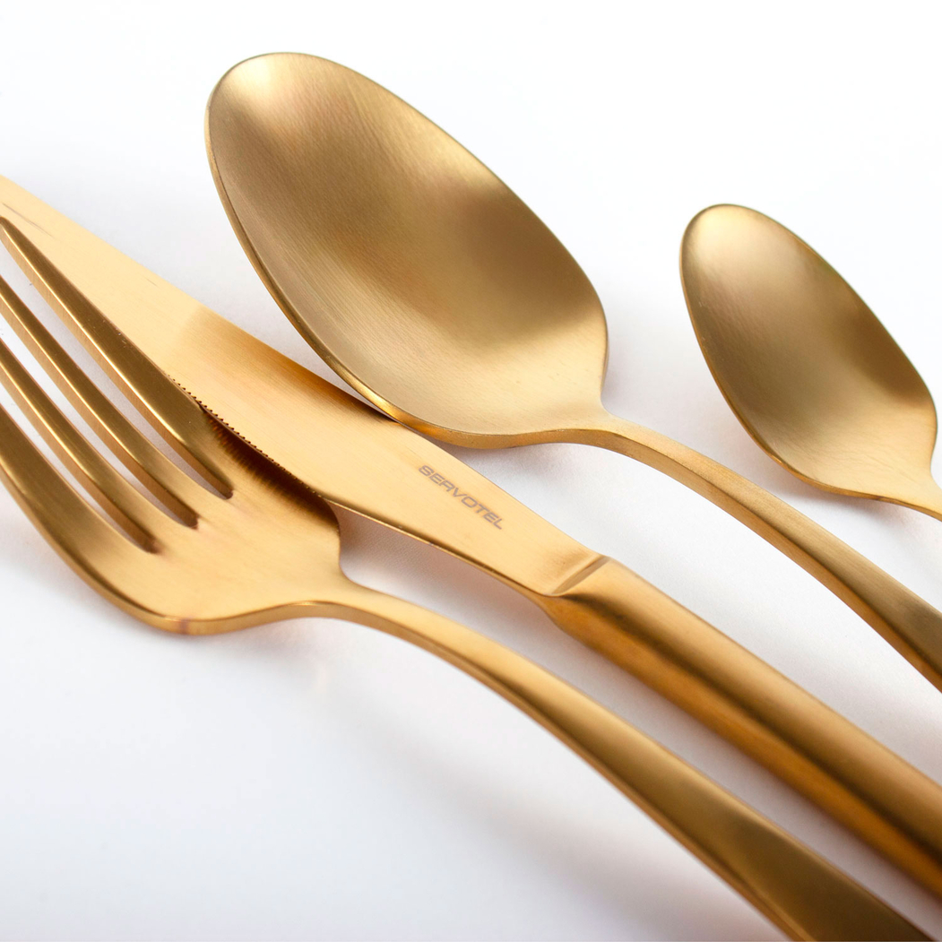 Bali Titanium, 56 Piece Cutlery Set, Stainless Steel, Matte Finish - Servotel - 5602737108254