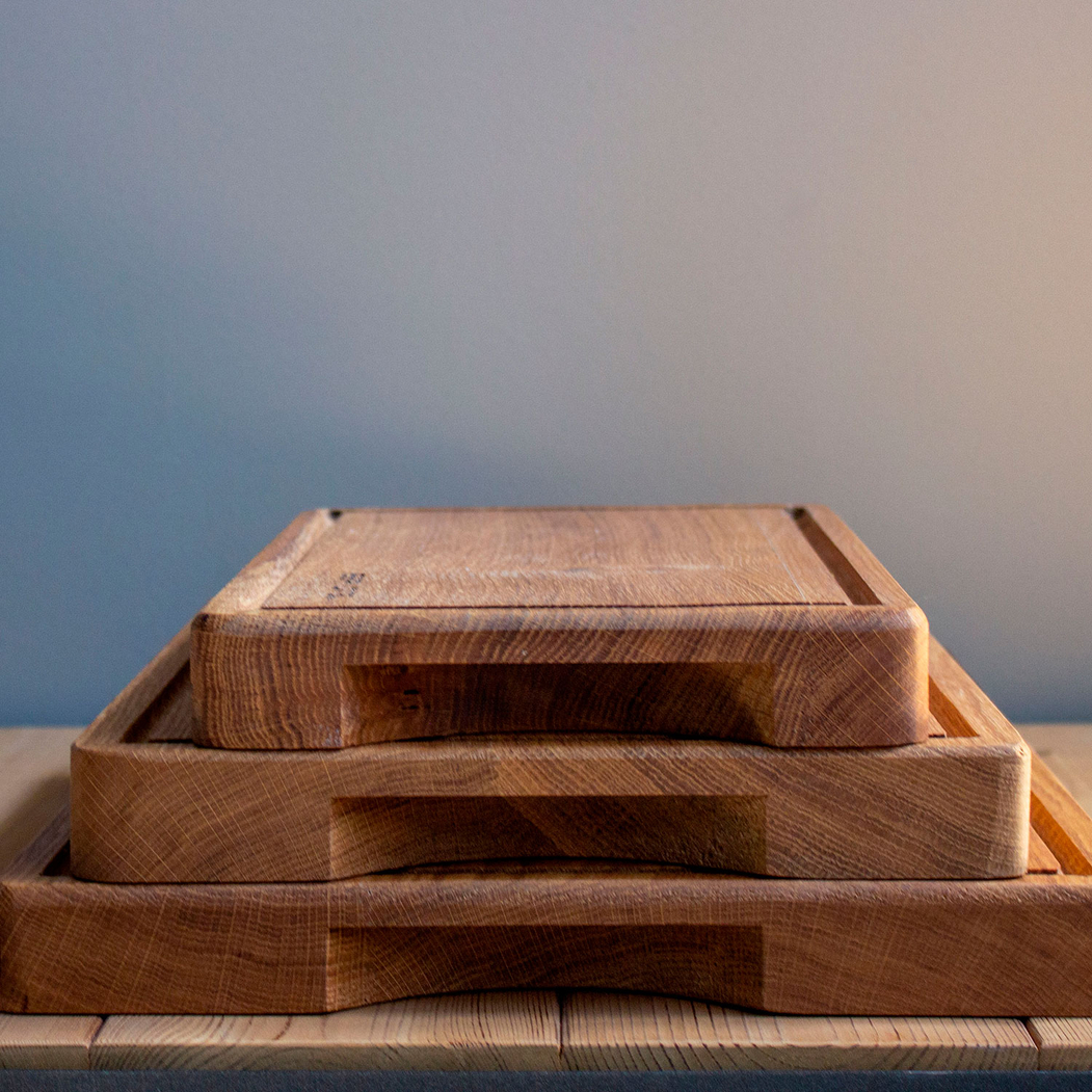 Oak cutting/serving board 45x30x3.5cm - Servotel - 5602737093673