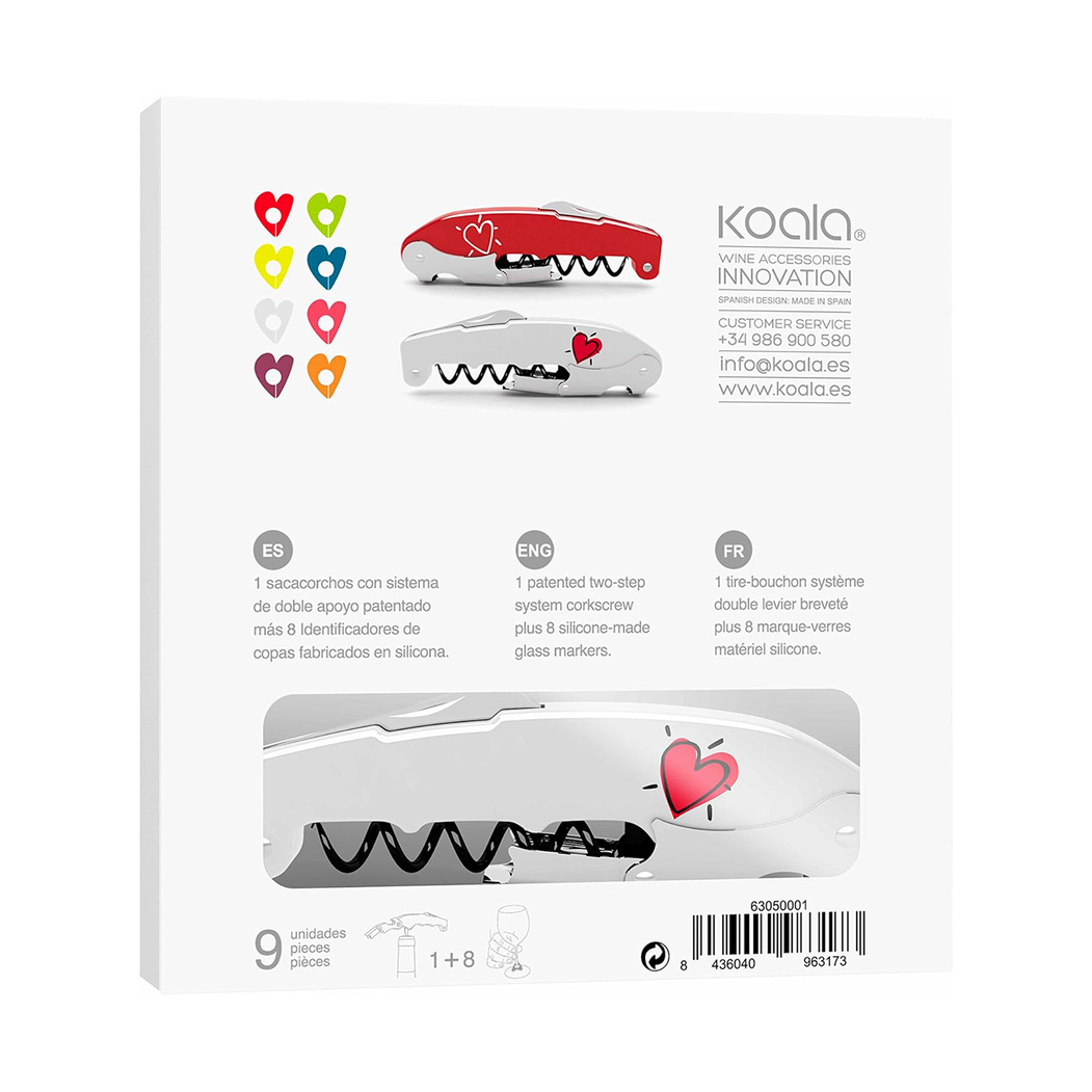 Crokscrew Love and Multicolor Glass Markers - Koala - 8436040963173