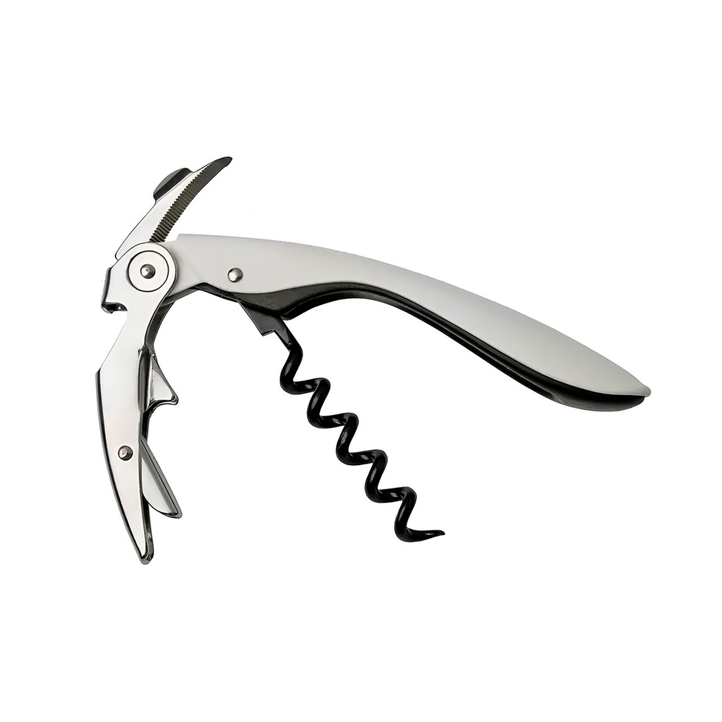 High Tech Colours white Corkscrew & 2 foil cutters, Stainless steel - Koala - 8436040963357