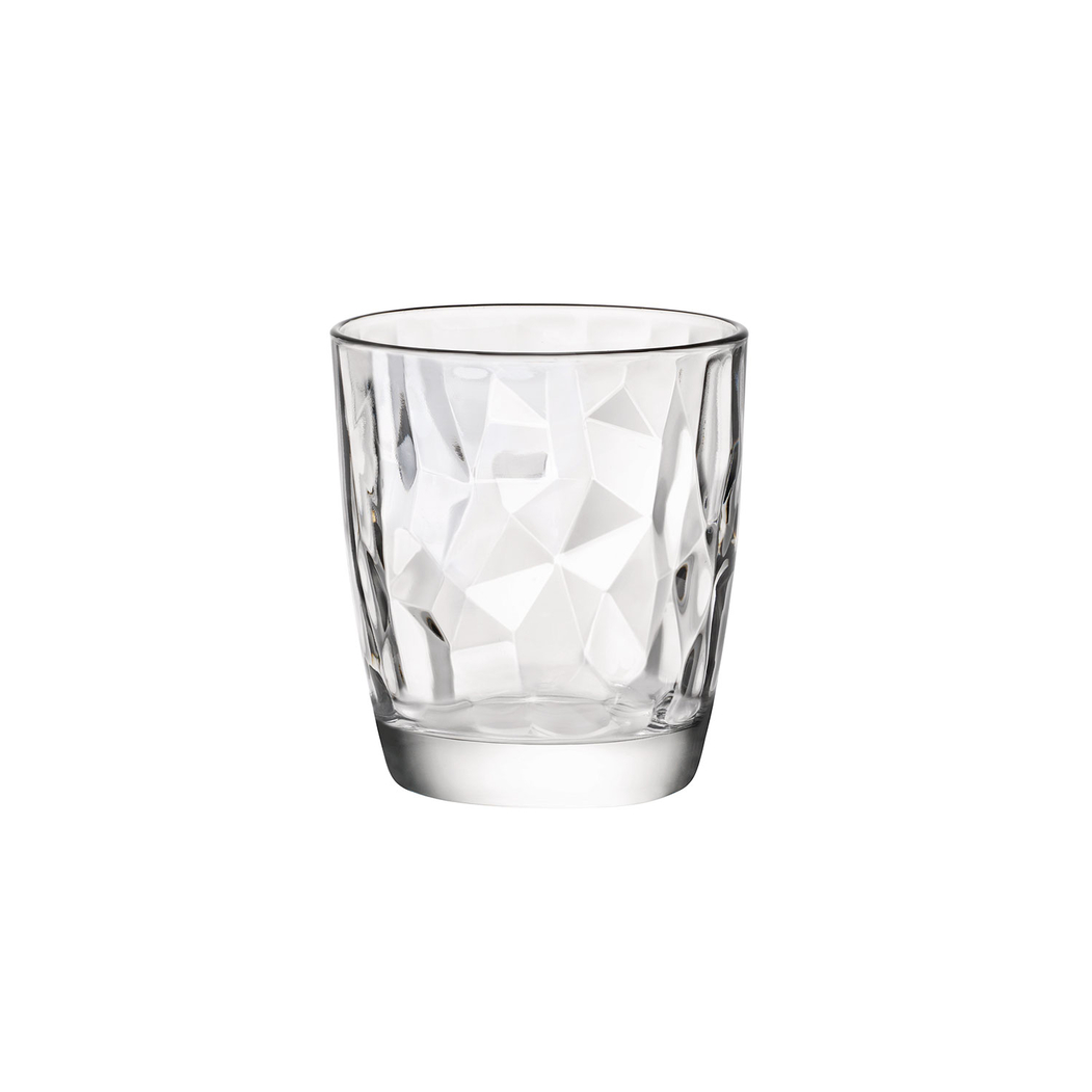 Set of 3 Diamond Clear Glasses 300 ml - Bormioli Rocco - 8004360065015