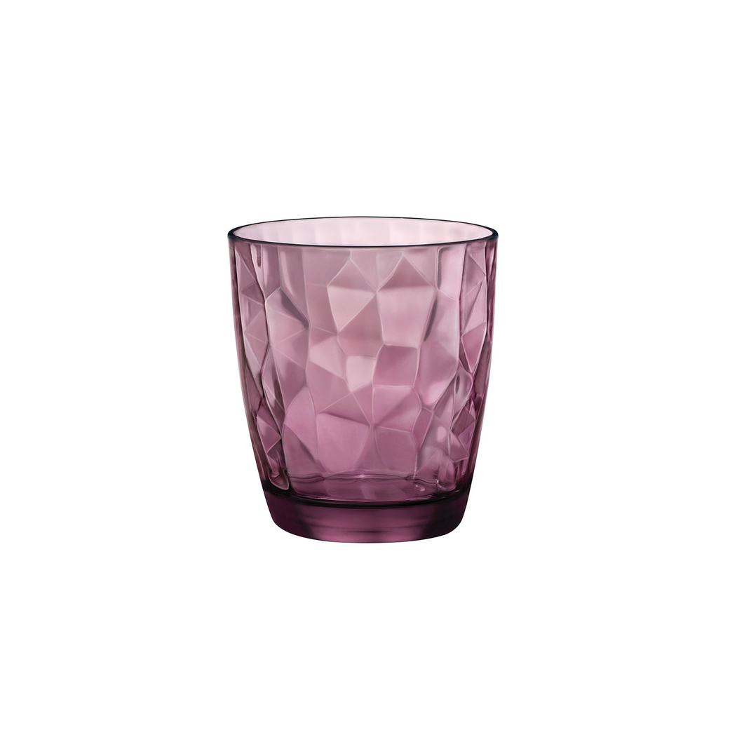 Set of 3 Diamond Purple Glasses 300 ml - Bormioli Rocco - 8004360065107